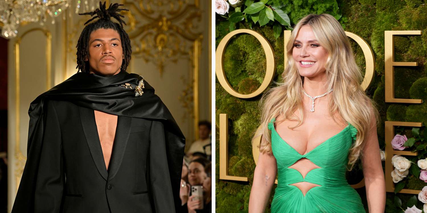 海蒂·克魯姆（Heidi Klum）和海豹（Seal）的兒子亨利（Henry）在Couture時裝週首次亮相