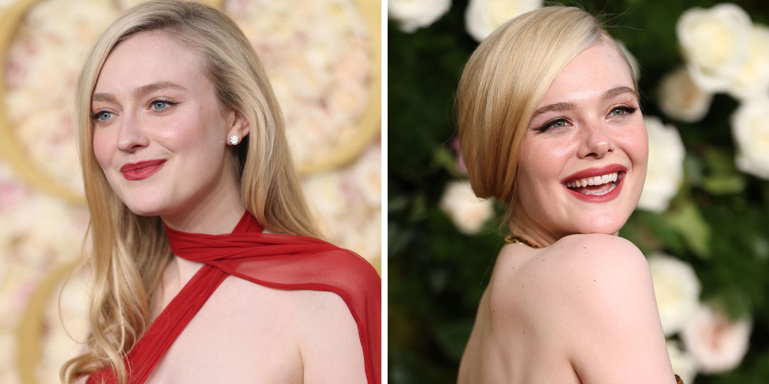 艾莉 (Elle) 和達科塔範甯 (Dakota Fanning) 在 2025 年金球獎頒獎典禮上度過了難得的姐妹之夜