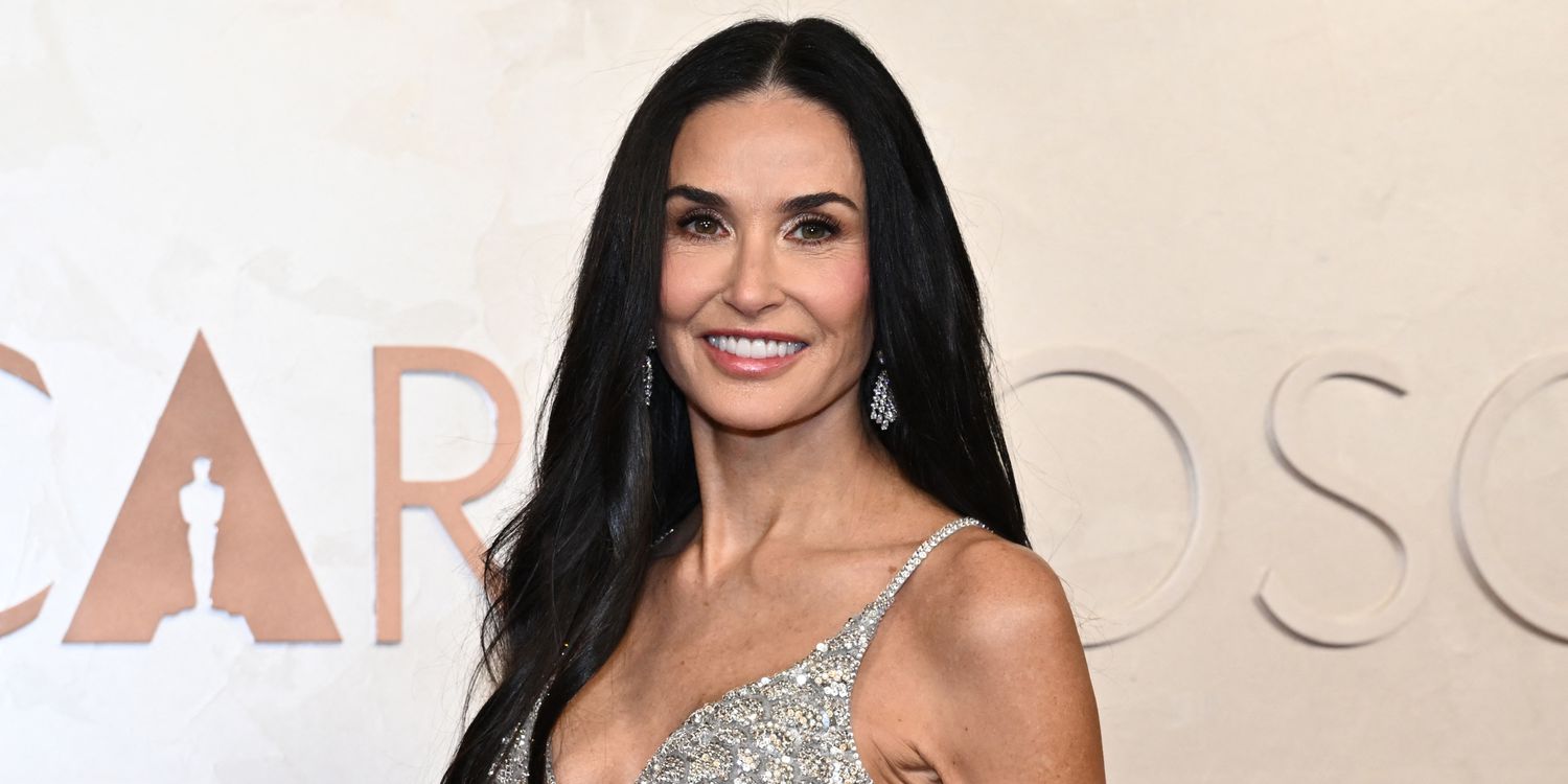 黛咪·摩爾（Demi Moore）的銀色奧斯卡（Oscars）2025連衣裙看起來像“全瓦特”迪斯科舞會