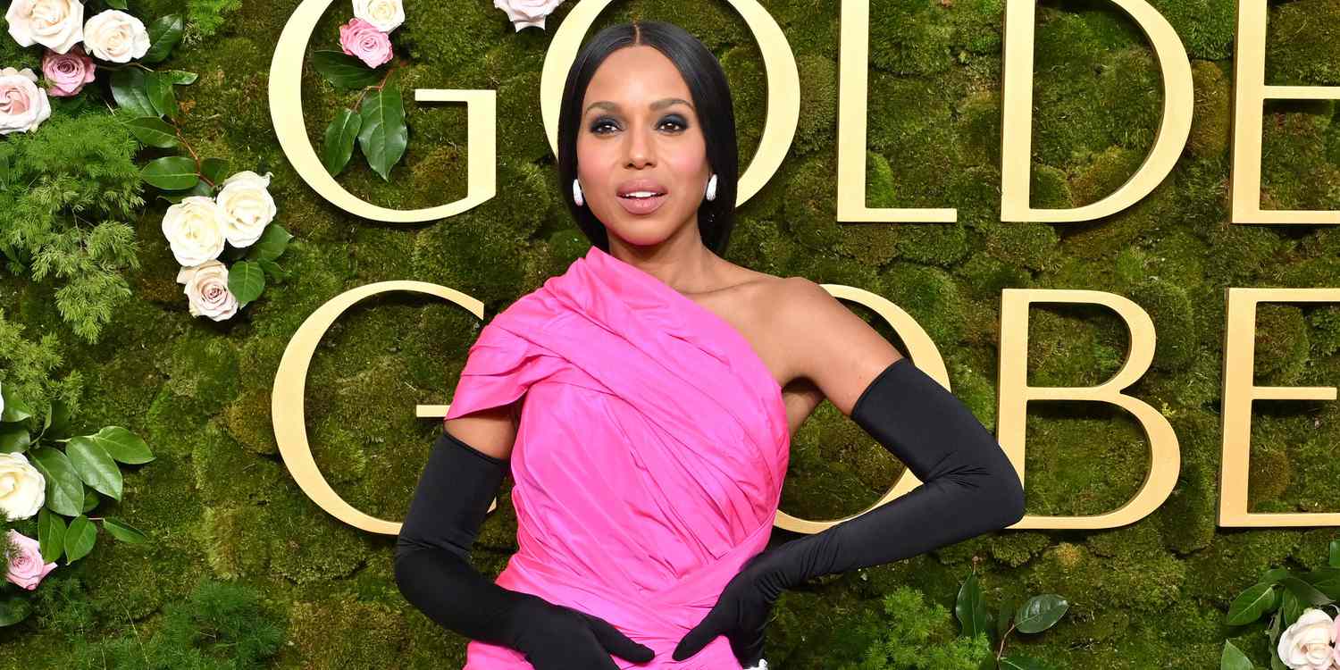 凱莉華盛頓 (Kerry Washington) 復活芭比粉紅亮相金球獎紅地毯