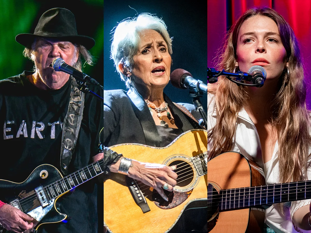 尼爾·揚（Neil Young），瓊·貝茲（Joan Baez），瑪姬·羅傑斯（Maggie Rogers